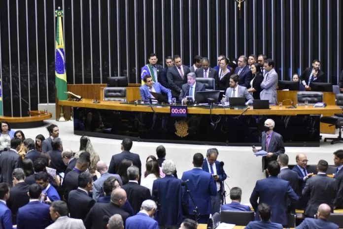 Sessão para a votação de propostas legislativas. Presidente da Câmara dos Deputados, Arthur Lira