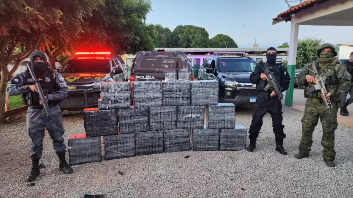 Forças de segurança apreendem quase 500 quilos de cloridrato de cocaína em Brasnorte