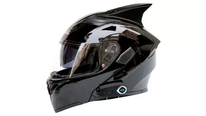 Modelo de capacete Bluetooth para motociclistas