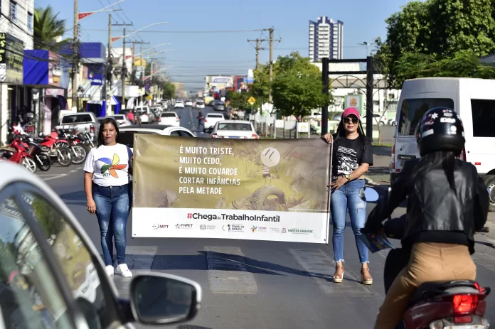 A ação faz parte da programação da Campanha de Combate ao Trabalho Infantil, realizada durante o mês de junho.