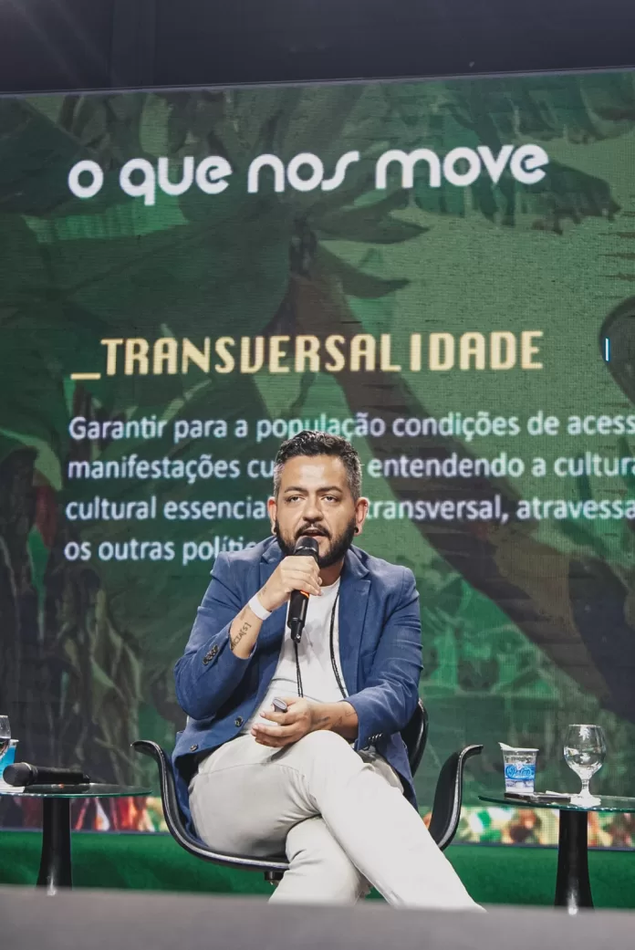 Secretário adjunto de Cultura, Jan Moura, painelista no I Fórum Internacional: Cultura, Sustentabilidade e Cidadania Climática