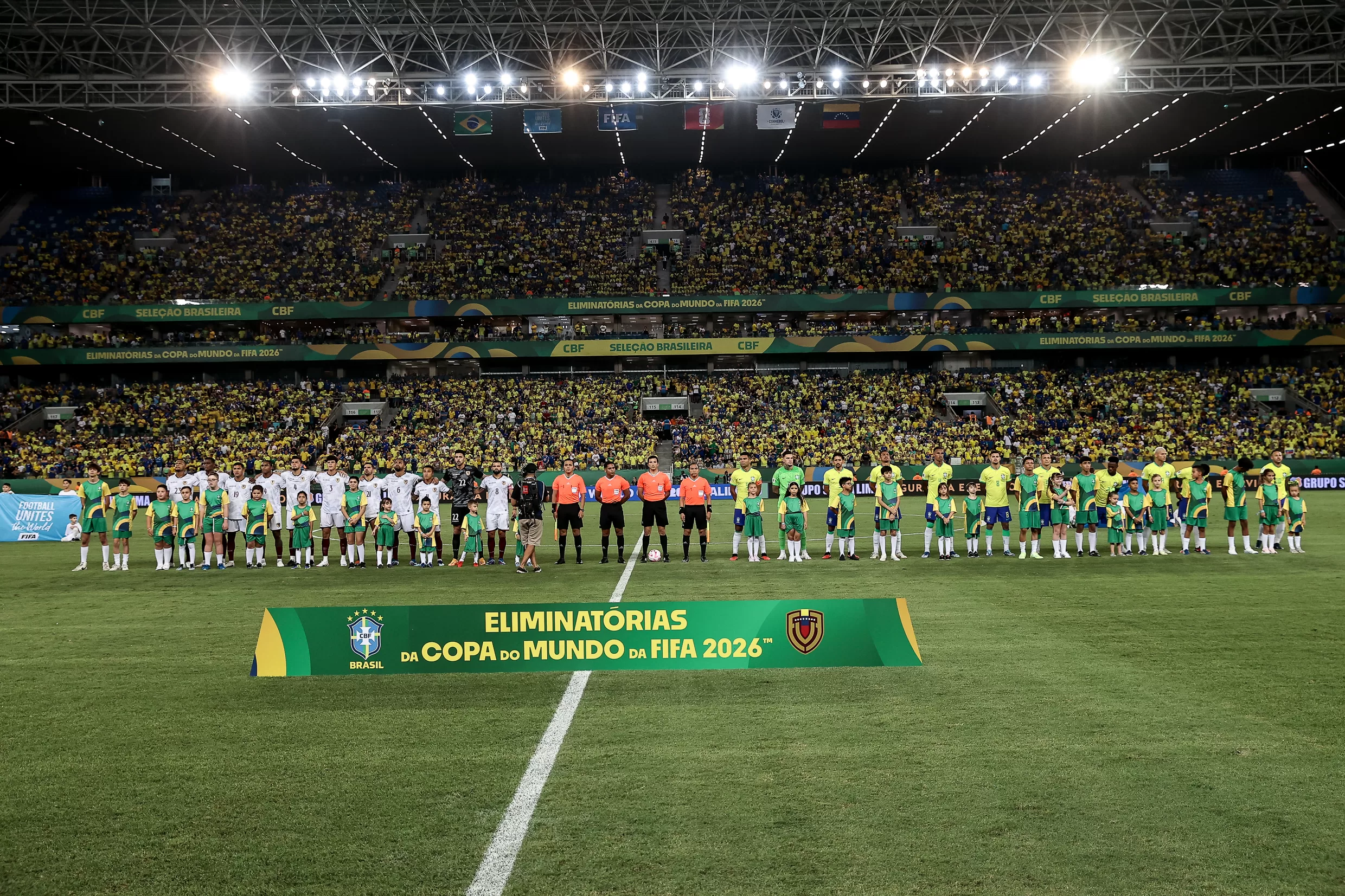 Brasil joga mal e fica no empate com a Venezuela na Arena Pantanal