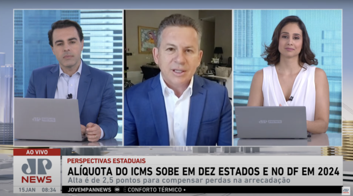 Mauro Mendes participou da Jovem Pan Nacional e destacou que MT decidiu não aumentar impostos e lutou para tirar esse dispositivo da Reforma Tributária