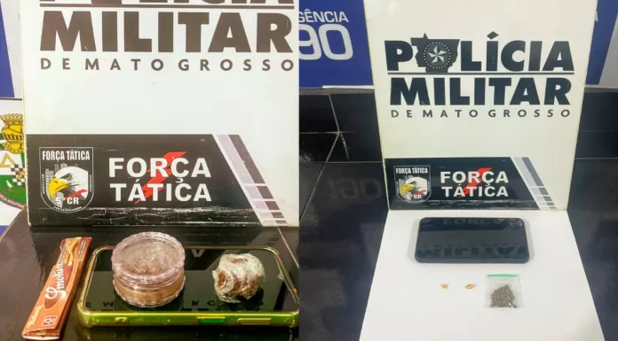 Força Tática prende 2 por tráfico de drogas em Barra do Garças