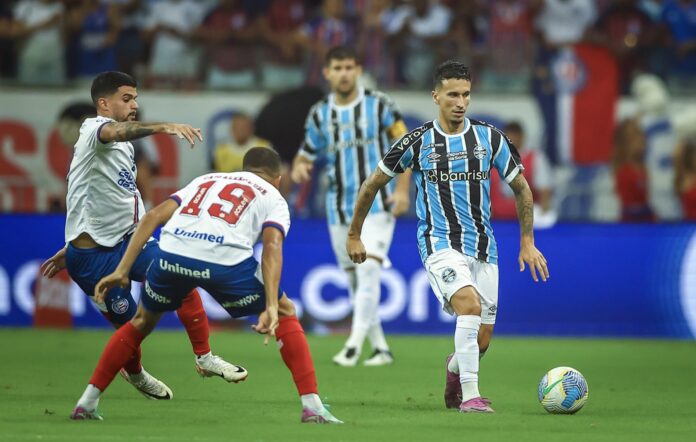 Bahia vence o Grêmio por 1 a 0 e dorme na 4ª posição do Brasileirão