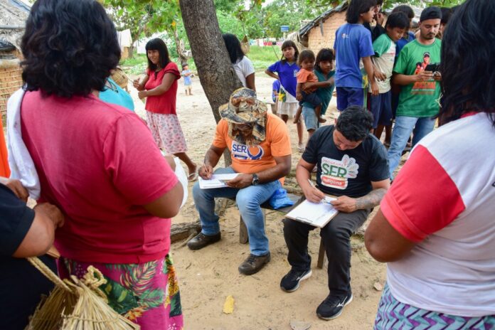 Setasc realiza busca ativa em aldeias Xavantes para inserção de indígenas no SER Família