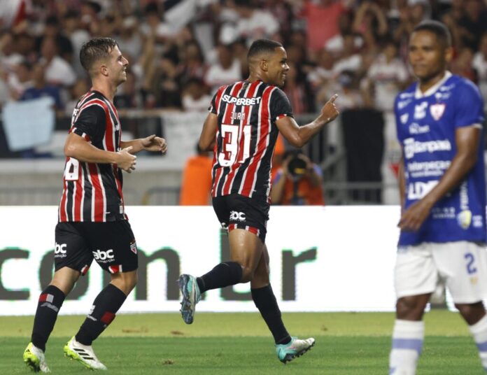 São Paulo vence o Águia de Marabá por 3 a 1 na Copa do Brasil