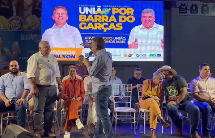 Mauro Mendes lança Adilson à reeleição em Barra do Garças