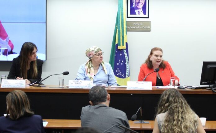 Audiência Pública - Prevenção, combate e reabilitação dos diversos tipos de cegueiras. Coordenadora da Coalizão Vozes do Advocacy Diabetes e Obesidade. - Coalizão Vozes do Advocacy Diabetes e Obesidade, Vanessa Pirollo. Representante - Retina Brasil, Ângela Sousa e Dep. Fernanda Pessoa (UNIÃO - CE)