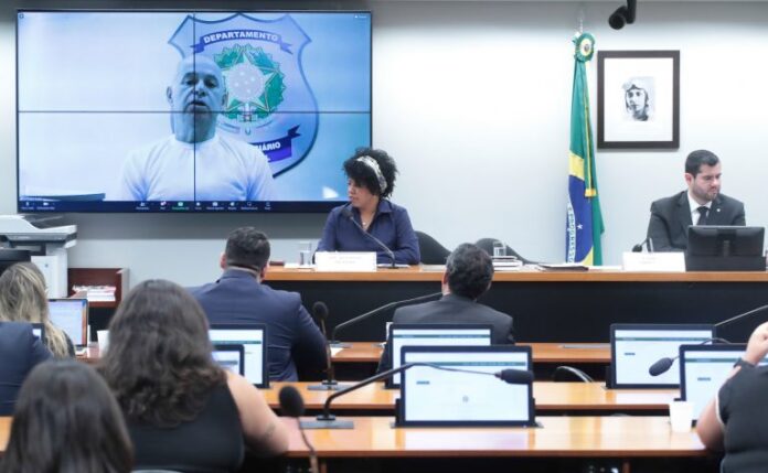 Oitiva de testemunhas. Conselheiro TCE - RJ, Domingos Inácio Brazão. Dep. Jack Rocha (PT-ES). Dep. Alexandre Leite (UNIÃO-SP)