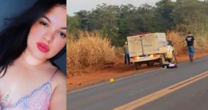 Mulher de 35 anos morre em batida entre moto e caminhão em MT