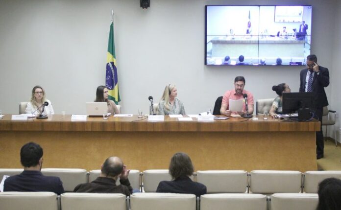 Seminário – Diálogo Oceânico. Secretária Executiva do PainelMar, Letícia Camargo; Secretária Executiva do PainelMar, Carolina Cardoso; Advogada Internacional Especializada em Direito Ambiental Oceânico, Tanya Brodie Rudolph e Moderador, Leopoldo Cavaleri Gerhardinger