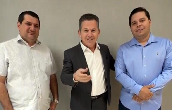 Governador Mauro Mendes declara apoio à reeleição do prefeito Thiago Timo; vídeo