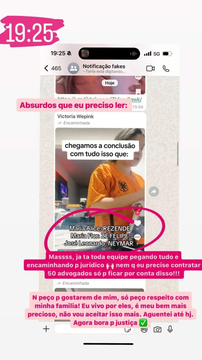 Virginia Fonseca rebate rumores sobre paternidade dos filhos. (Foto: Reprodução/ Instagram)