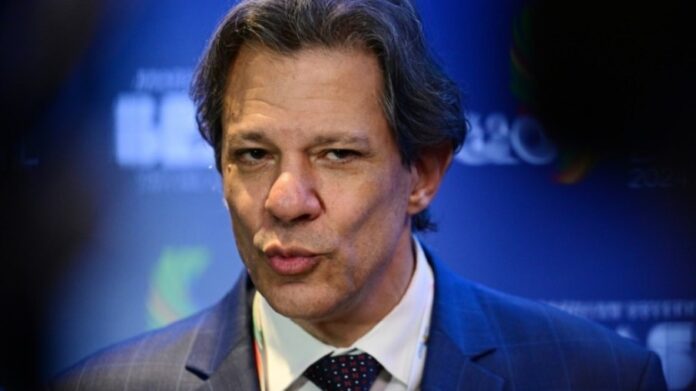 O ministro da Fazenda, Fernando Haddad