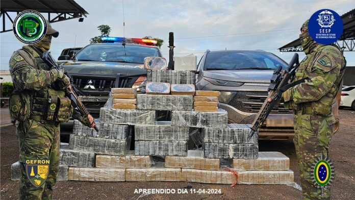 Gefron apreendeu 14 toneladas de drogas e causou prejuízo de R$ 310 milhões ao crime entre janeiro e setembro deste ano