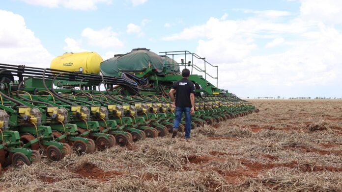 semeadura, plantio soja, oeste da bahia