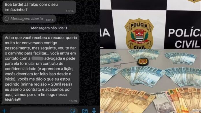 Homem chegou a ser preso em flagrante por extorsão do antigo chefe