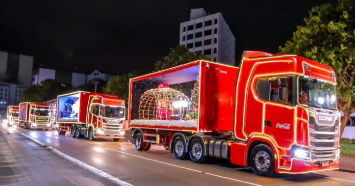 Caravana de Natal da Coca Cola passará por Barra do Garças neste sábado (14/12) a partir das 18 horas 