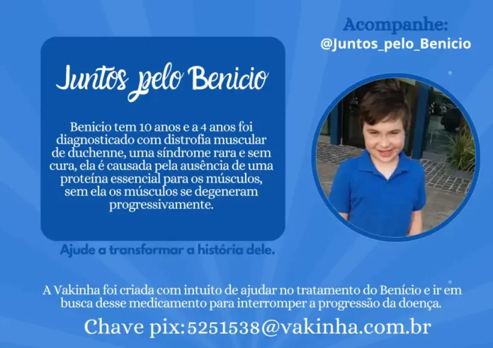 Família de criança com Duchenne em Alto Taquari cria vaquinha online para medicamento de R$ 17 milhões