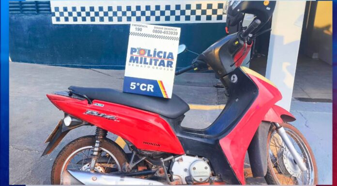 Mulher é presa com motocicleta com sinais de adulteração em Barra do Garças