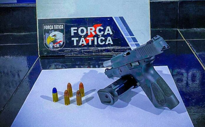 Homem armado com pistola na cintura é preso após ser abordado por policiais em Barra do Garças