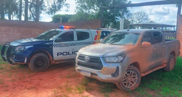 Homem é preso com caminhonete furtada em propriedade rural de General Carneiro