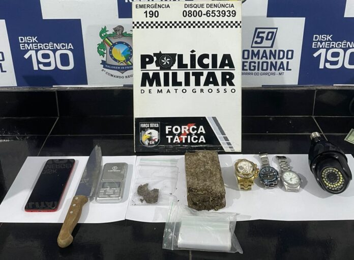 PM prende suspeitos e fecha ponto de venda de drogas monitorado por facção em Barra do Garças – Veja