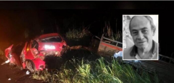 Idoso morre após bater carro de frente com caminhão na zona rural de Canarana