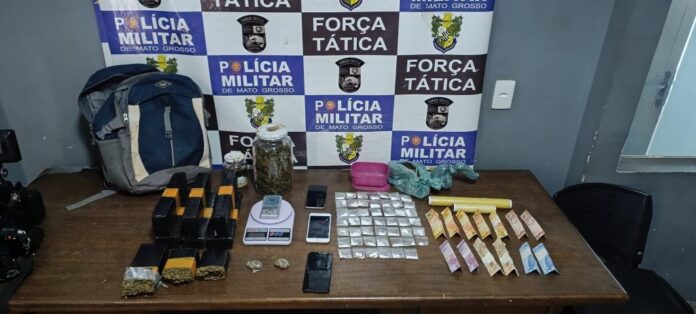 Força Tática prende homem com tabletes de maconha e porções de cocaína em Rondonópolis - 