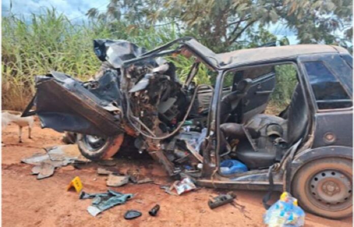 Acidente na zona rural de Pontal do Araguaia mata motorista e deixa crianças feridas; grávida perde bebê