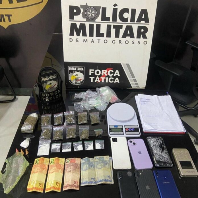 Pai, filhos e menor são detidos por tráfico de drogas no interior do Estado