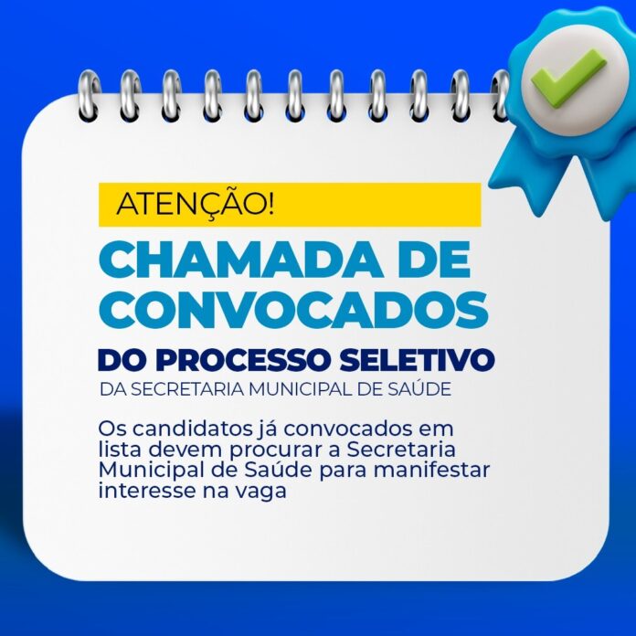 Prefeitura de Barra do Garças reitera convocação de candidatos aprovados no processo seletivo da Saúde