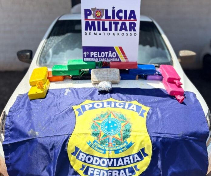 PM e PRF apreendem 14 tabletes de cocaína escondidos em tanque de combustível - 