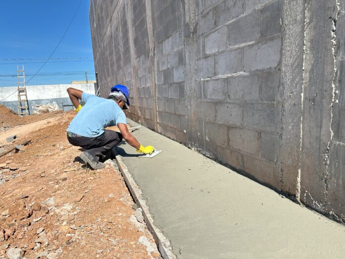 Obras de estande de tiros avançam em Batalhão da PM, em Barra do Garças