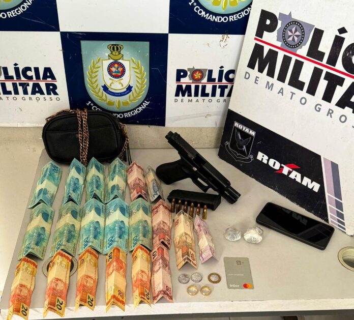 Homem com três mandados de prisão em aberto é preso pela Rotam em Cuiabá - 