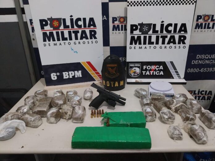 Suspeito de homicídio em Mirassol D'Oeste é localizado e PM prende faccionados por tráfico de drogas - 