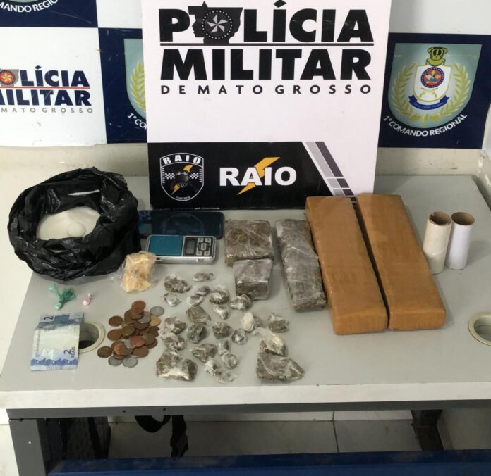 Cia Raio prende integrantes de facção criminosa e apreendem entorpecentes em Mato Grosso - 