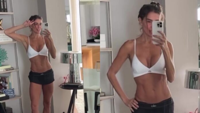 Deborah Secco exibiu 'shape' em vídeo animado