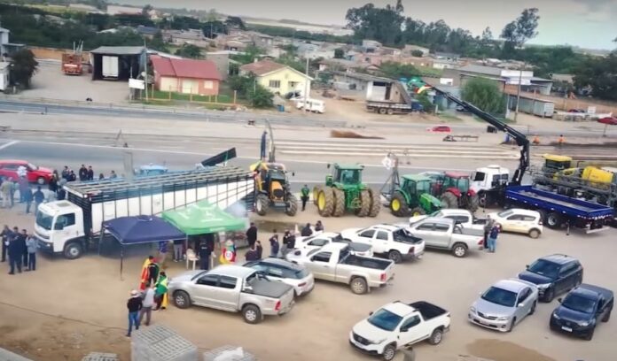 protestos RS produtores rodovia
