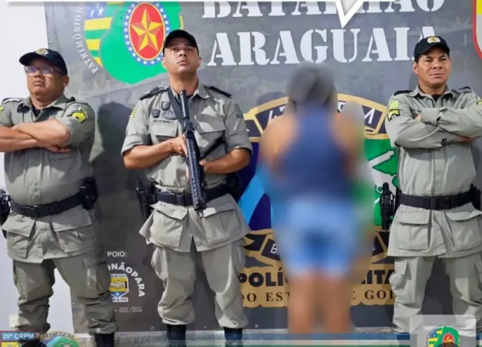 PM prende mulher que levava droga e dinheiro no sutiã na cidade de Aragarças