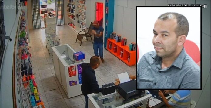 Vídeo mostra alvo de operação contra jogo do bicho sendo assassinado em loja em MT